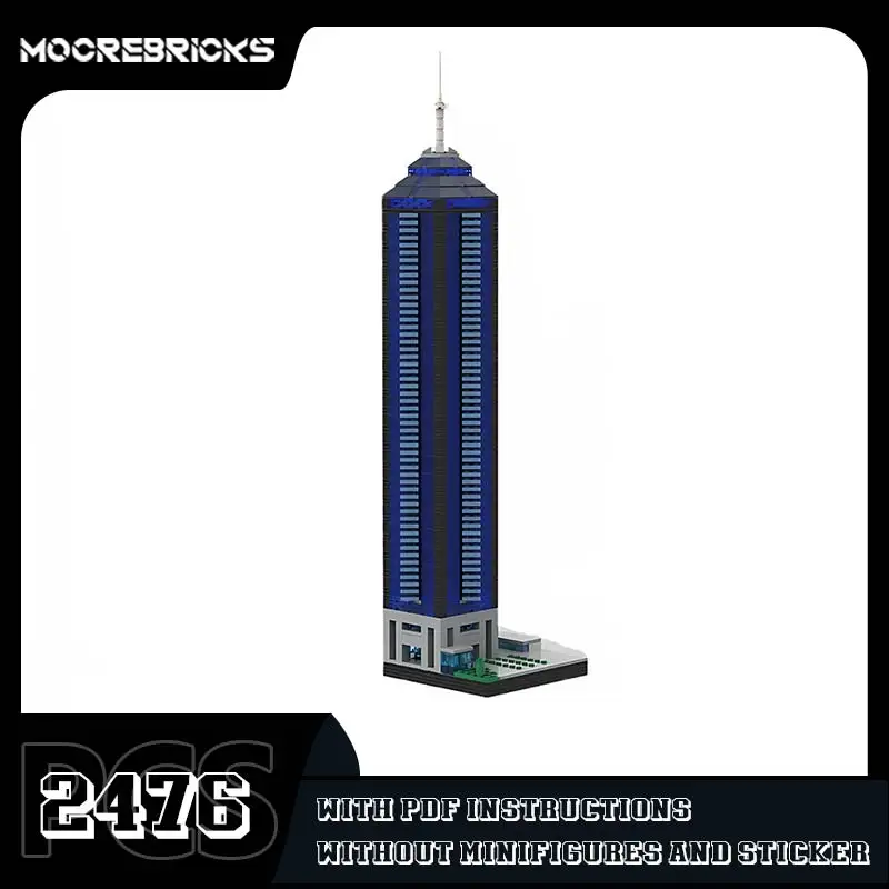 Heißer Verkauf Hong Kong Center Mini Bausteine Set Stadt turm Modell High-Tech-Ziegel Architektur Spielzeug Desktop-Dekoration Geschenk