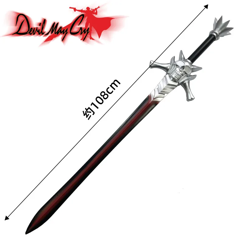 Cosplay Sword 1:1 Dante Rebellion Weapon DMC Sword Red Blade Skeleton Greatsword Awakening Magic Sword Safety PU 108cm