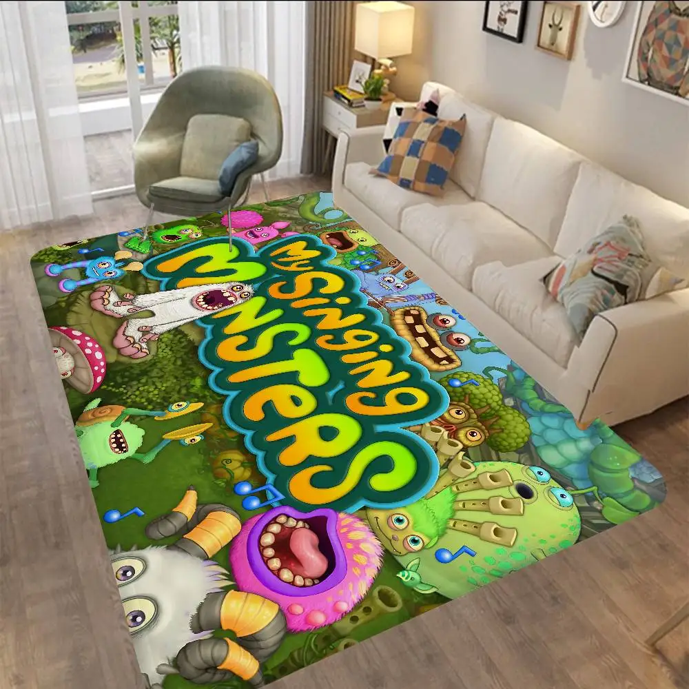 Game My Singing Monsters Kitchen Mat Nordic Style Bedroom Living Room Doormat Home Balcony Anti-Slip Welcome Rug