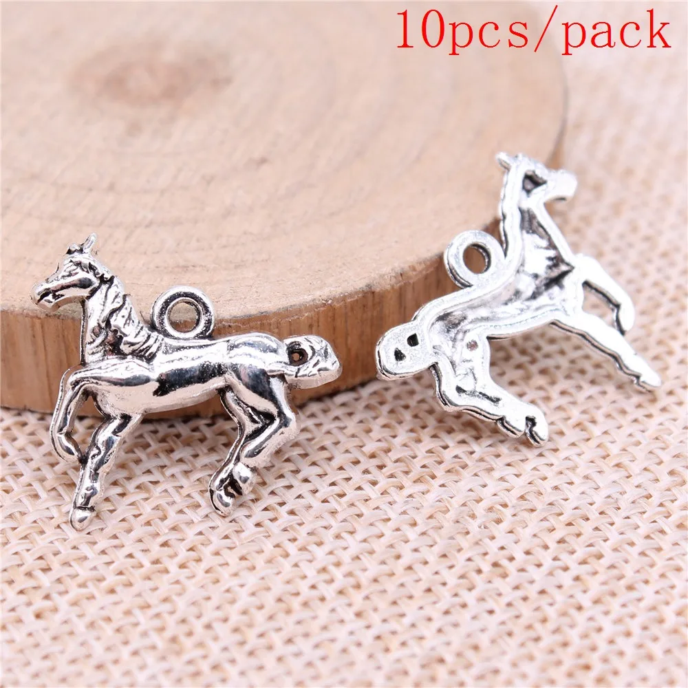 Horse Charms For Jewelry Making DIY Pendants For Gift Bulk