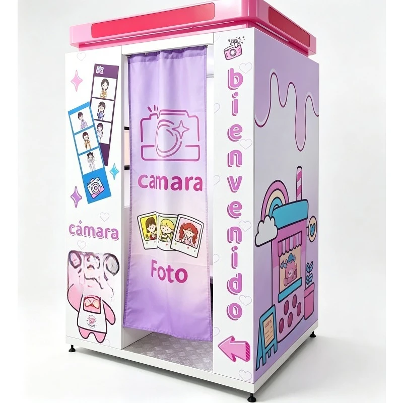 Intelligent Self-service Photo Booth Vending Machine Entrepreneurial Opportunity with Touch Screen