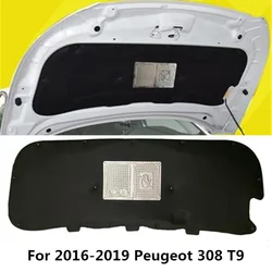 1PC Fold Shipping For 2012-2019 Peugeot 308 T8 T9 Car Hood Engine Heat Sound Insulation Pad Cotton Soundproof Cover Mat