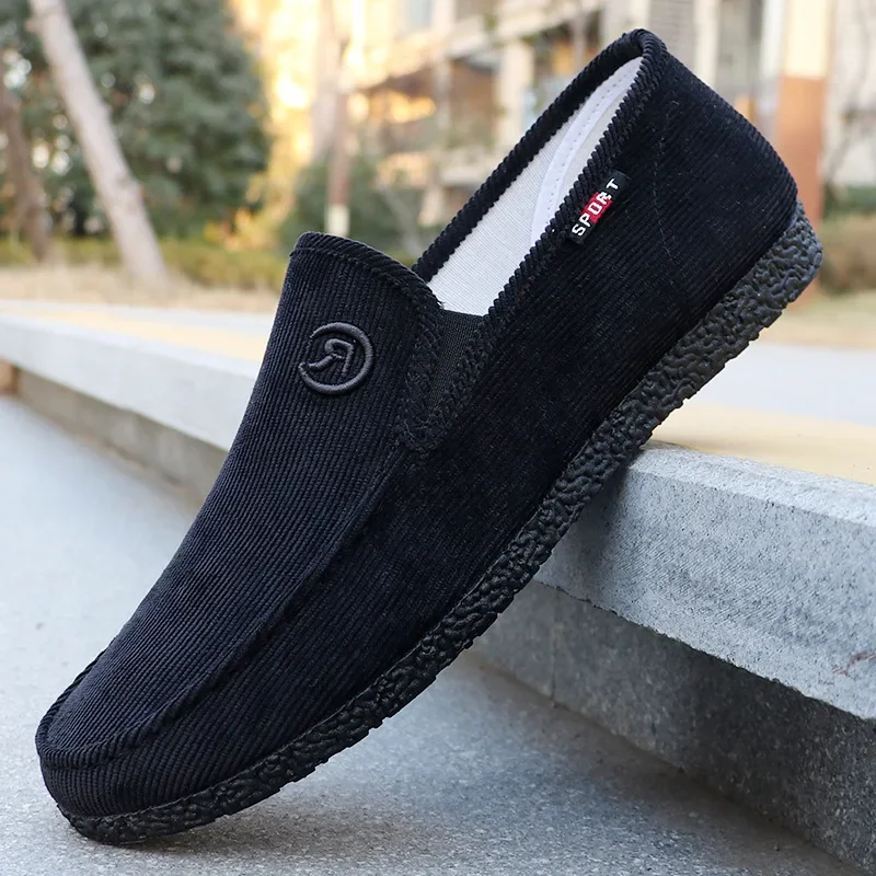 남성용 캔버스 신발, 용수철 및 가을 시즌 천 신발, 부드러운 밑창 로우 컷 캐주얼 신발, 작업화 스니커즈, 39-45