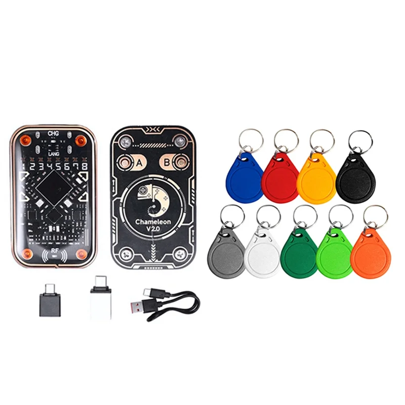 

Chameleon Ultra V2.0 RFID Smart Chip Reader Emulator +9CUID Keychain 125Khz 13.56Mhz Card Decode NFC Duplicator-[Y03A]