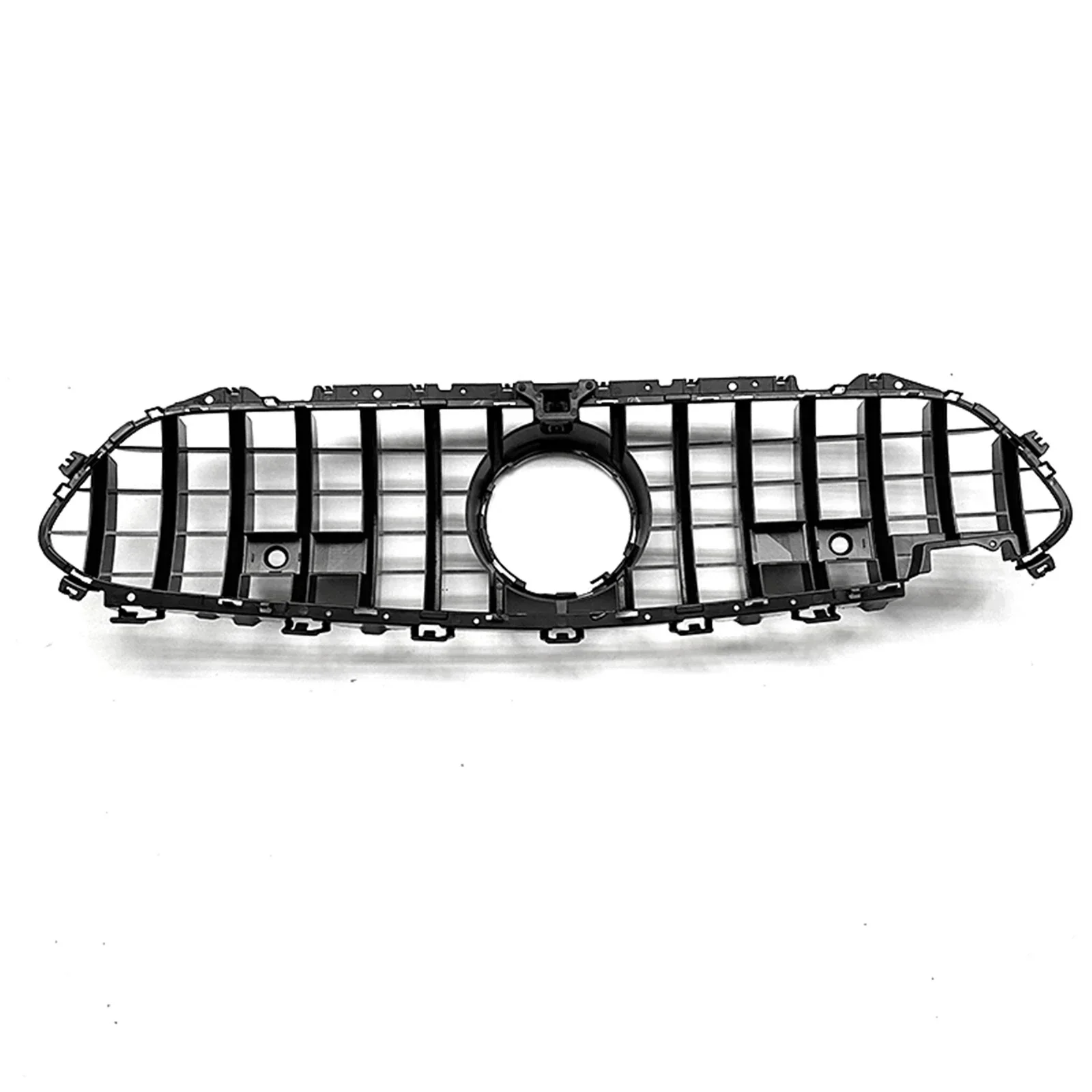 Front Grille For Mercedes Benz W257 C257 CLS Class 2019-2022 GT R Black/Silver Upper Bumper Hood Mesh Grill CLS300 CLS450 C