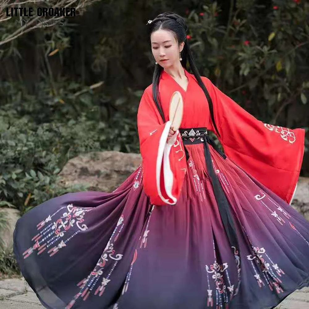 Frau Alte Han-dynastie Kleid Orientalischen Prinzessin Kleid Dame Eleganz Tang Dance Tragen Chinesischen Traditionellen Hanfu Cosplay Kostüm