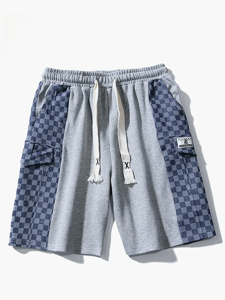 

American Sle Men's Casual orts Five-Point Workwear Loose Straight Leg Spor mid Waist Elastic ket Breathable Summer