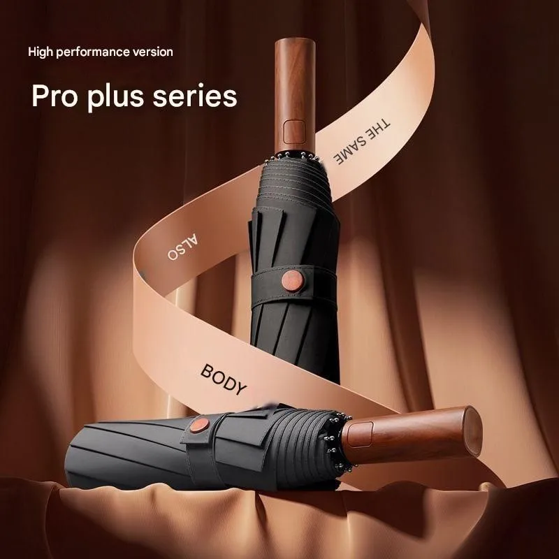 

Зонт полностью автоматический с 10 спицами, усиленный, увеличенный, непромокаемый, ветрозащитный, мужской, деловой, трехсекционный, портативный, для автомобиля