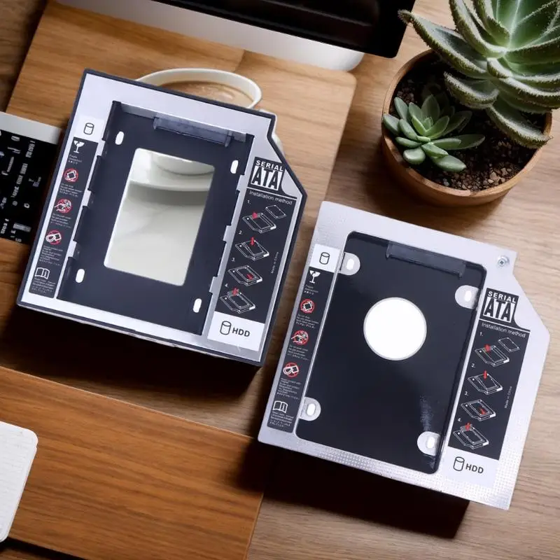 

Optibay HDD Enclosure, Universal 2.5" SSD CD DVD to HDD Case, SATA 3.0 2nd HDD Caddy for 9.5/12.7mm CD-ROM