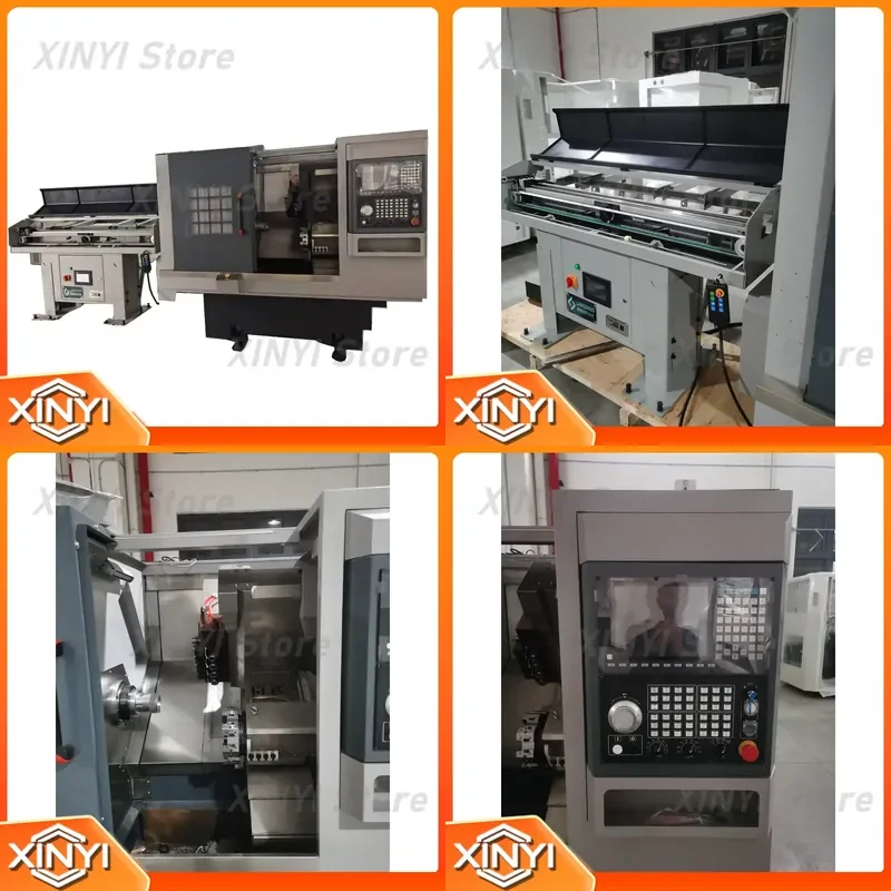 CNC Turning Center CNC lathe machine ck46 bar feeder Slant bed High Precision Small Heavy duty Turret Economic Price Factory