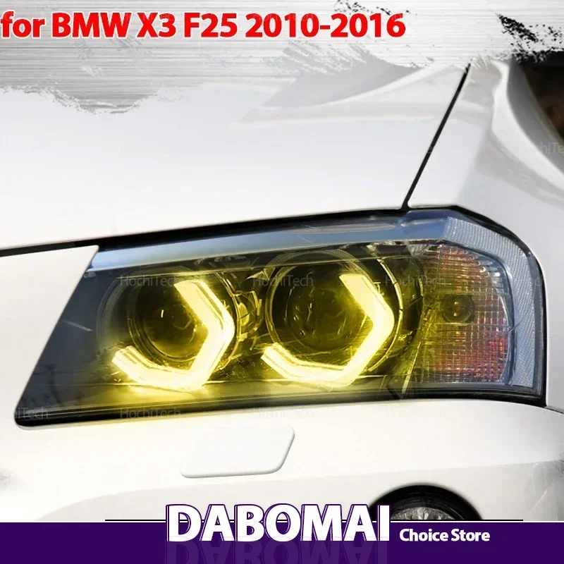 

Ultra Bright M4 Style LED Angel Eyes Kit Ring Lemon Yellow Colors Headlight Lamp DRL For BMW X3 F25 2010-2016