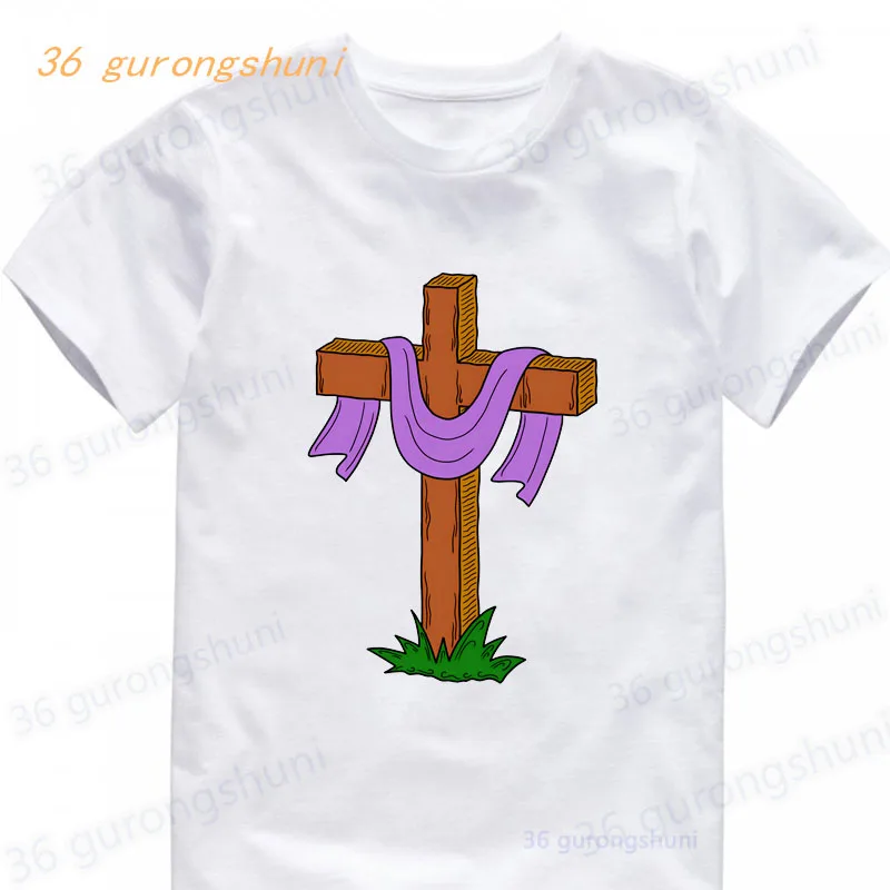 Children t Shirt For Girls Tshirt Good Friday catholic christianity gathering clothing Girl t-shirts Kids Clothes Boys t Shirts