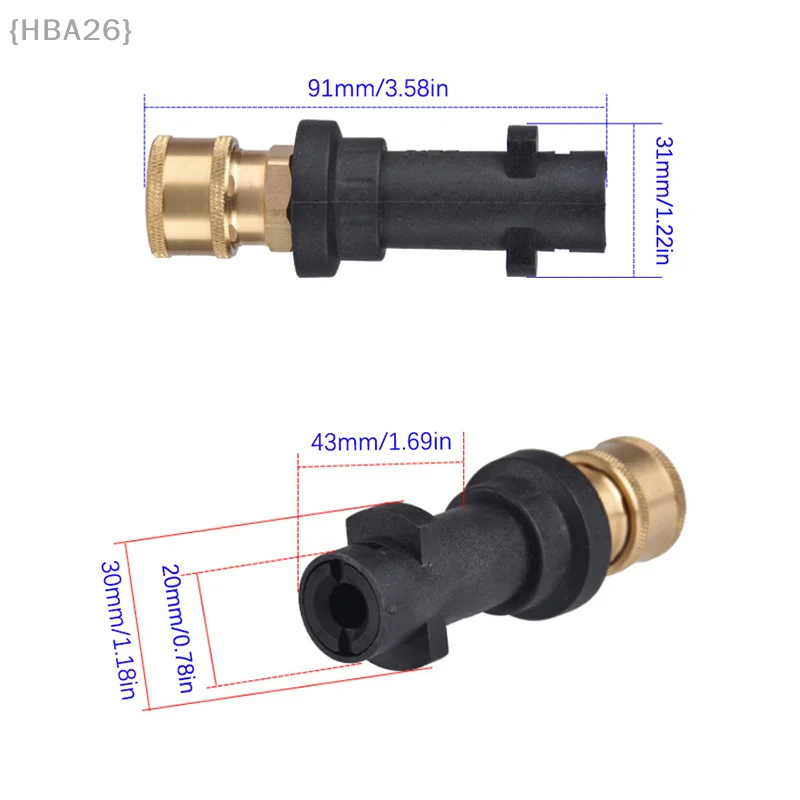 

1/4 Inch Quick Connect Internal Thread Connector With K2 K3 K4 K5 K6 K7 And 5 Nozzle Head Adapters For Gardening Irrigation