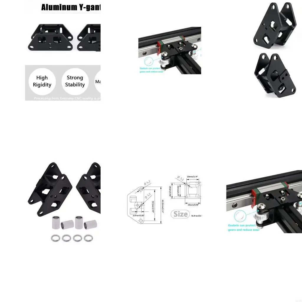 

462E 2Pcs Aluminum Y Gantry High-Precision For Ultra-High-Speed VzBoT Printer