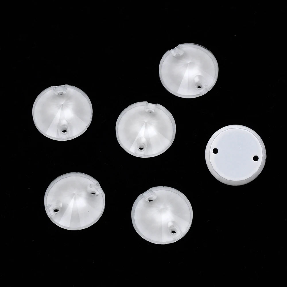 Neonfarbene Rivoli-Glas-Strasssteine zum Aufnähen mit Flachrückseite und neuen Kantenabschrägungen für Hochzeitskleid-Accessoires – Detail 10