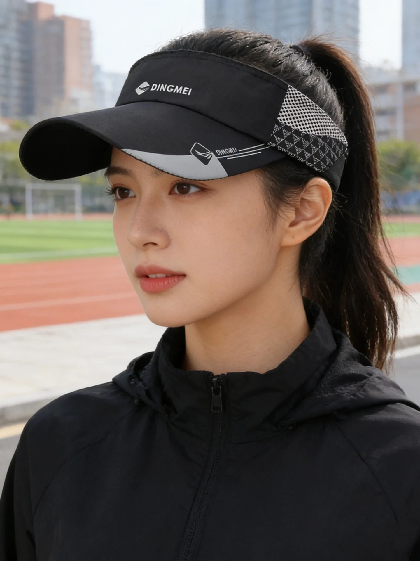 Professional Marathon Running Hat Men's Extended Brim Sun Protection Sport Cap Summer Quick Dry Sweat Guiding Breathable Empt...