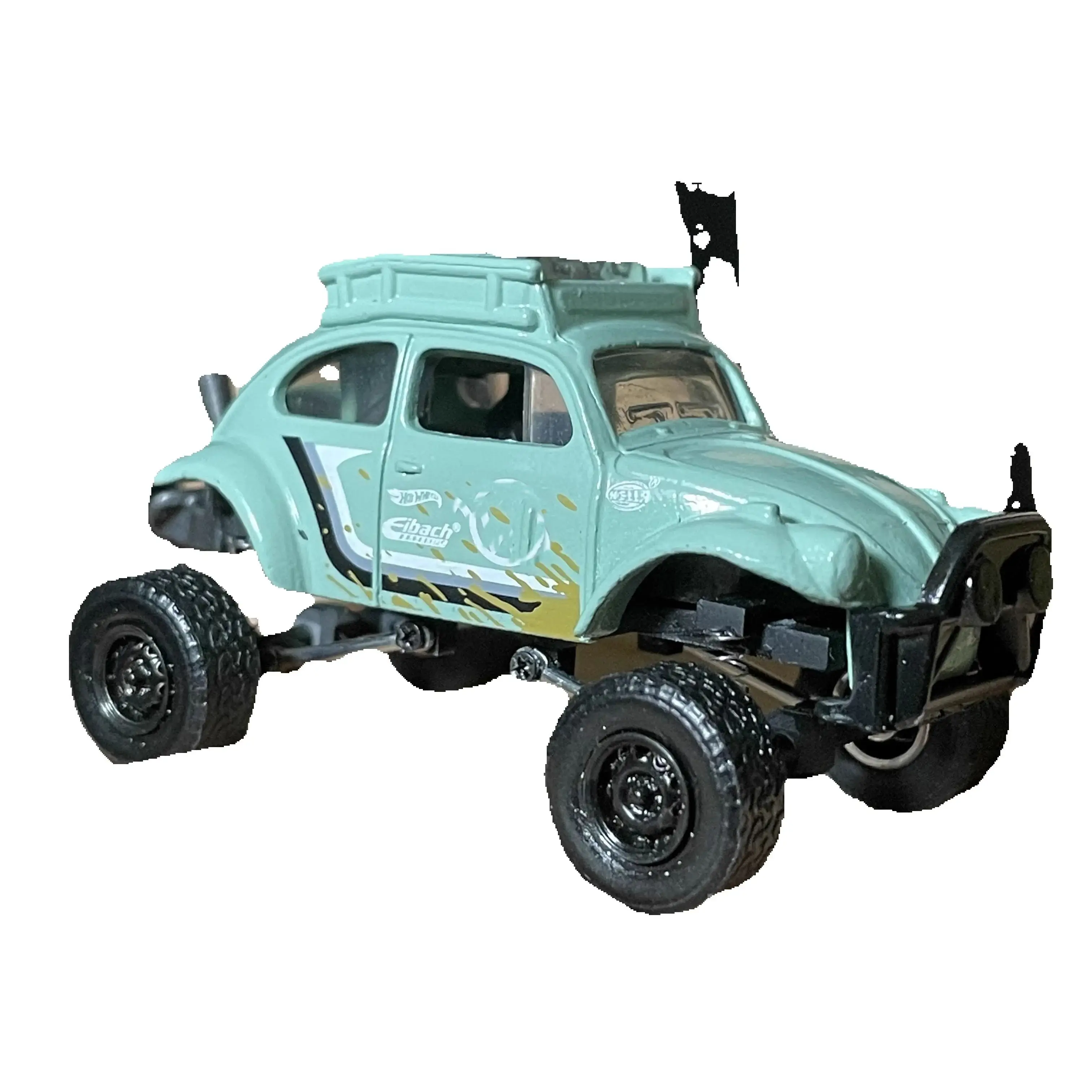 Refit 1:64 Wheel Chassis Modified VW Model Car Frame Shock-Proof Off-Road Rubber Tires