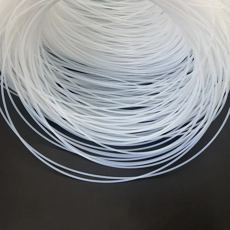 Tubo capillare in PTFE bianco traslucido 0,3 ~ 5 mm ID Resistenza alla pressione 600 V Tubo isolante elettrico resistente agli agenti chimici