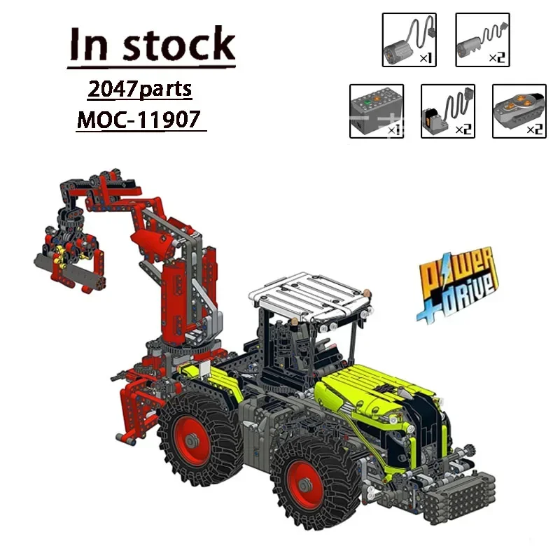 MOC-11907Custom RC 42054 Modification Building Block Model• 2047 Building Block Parts Kids Birthday Building Block Toy Gift