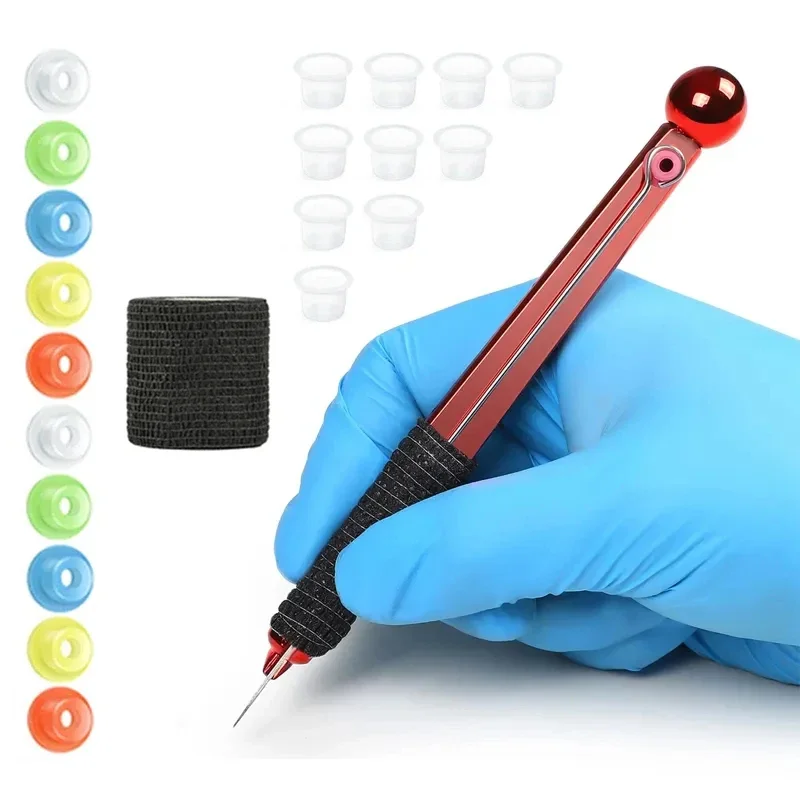 

Полный набор для татуировки Hand Poke and Stick с иглами для татуировки Stick Poke Needle Holder Kit Инструменты для начинающих татуировок DlY Practice