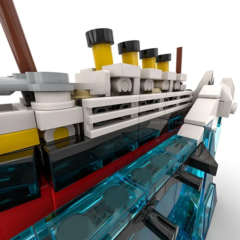 Décennie s de Construction Moc du Modèle de Film Titanic Coulant, Briques Techniques à Assembler Soi-Même, Jouets pour Enfant, Cadeaux de Vacances