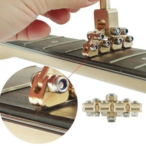 Imagen 2 del producto XFDZ-Herramienta de prensa de traste fractal para guitarra, empujador fractal, herramienta de reparación Luthier para curvaturas acústicas de tablero de traste