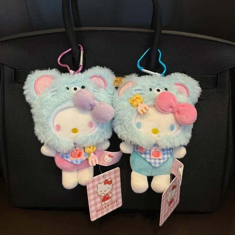 موضة سانريو مرحبا كيتي Kawaii عيد الفصح المفاتيح كورومي سينامورول كيرينغ الكرتون أنيمي دمية ظهره سحر فتاة هدية عيد #5