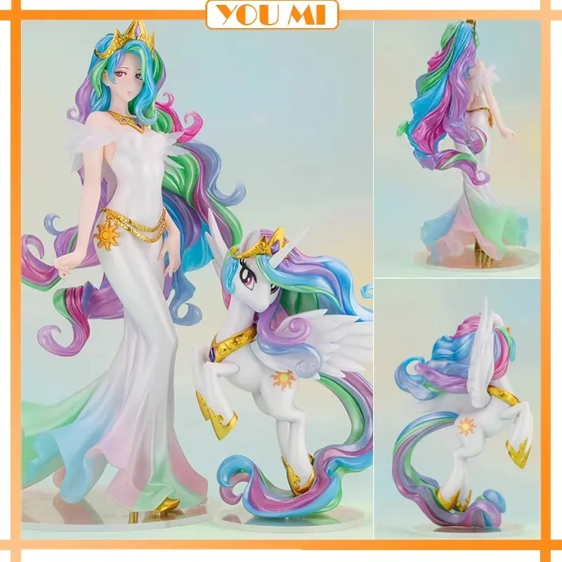 In Stock My Little Pony Figure Princess Celestia Kotobukiya Figures Kawai Figure Pvc Model Decoration Room Doll Kids Toys Gifts