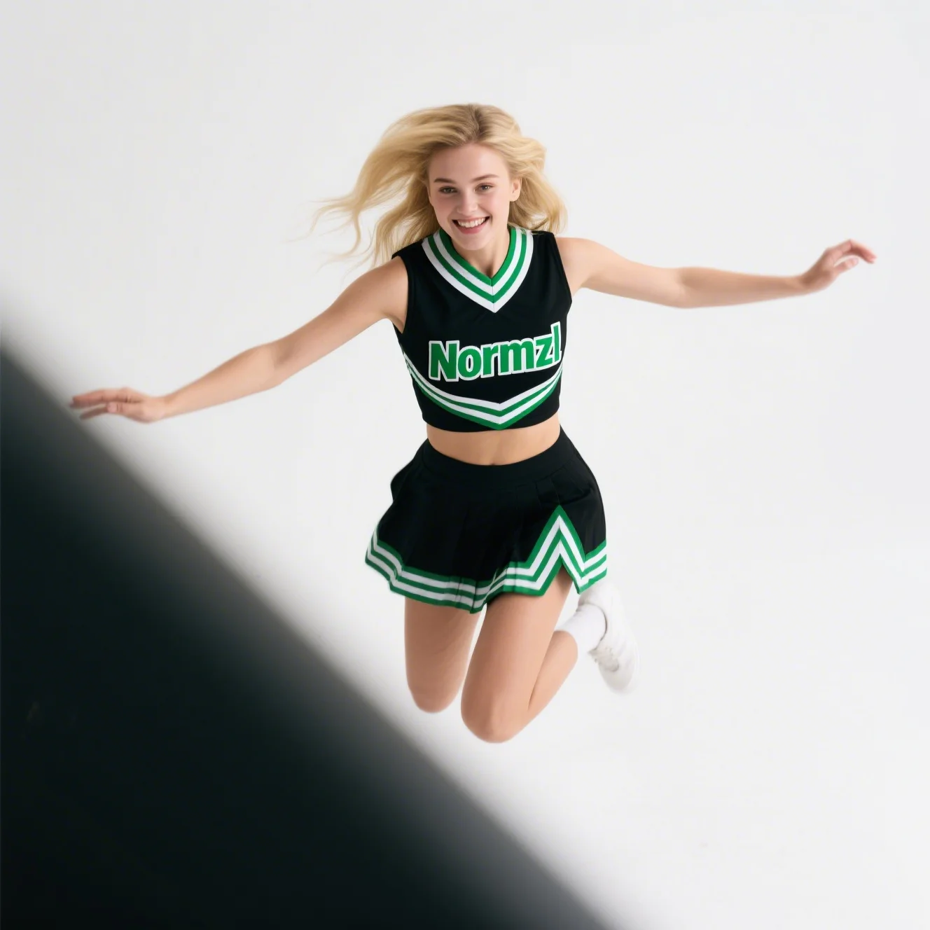 Uniformes latéraux personnalisés, uniforme de pom-pom girl de ligue scolaire