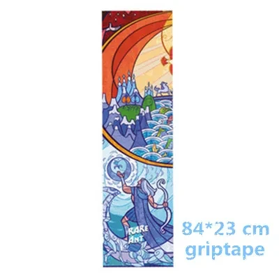 Skateboard-Griffband mit Mandala-Blumendruck, hochfestes, rutschfestes Longboard-Scooter-Griffband, Sandpapier-Blatt-Aufkleber, 84 x 23 cm