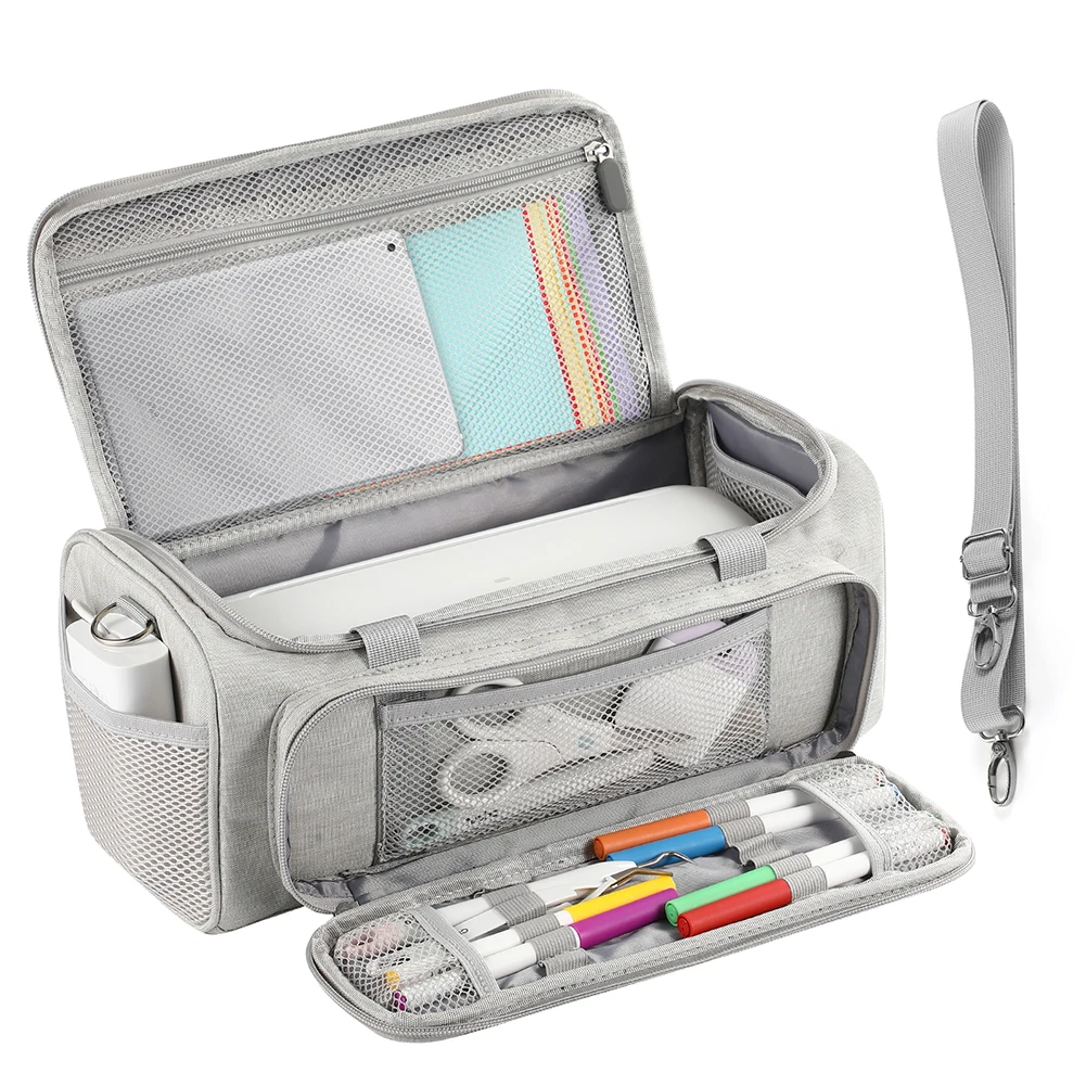 Estuche de transporte, bolsa de almacenamiento de viaje portátil impermeable con múltiples bolsillos, bolsa de mano para máquina de corte inteligente Cricut Joy Xtra