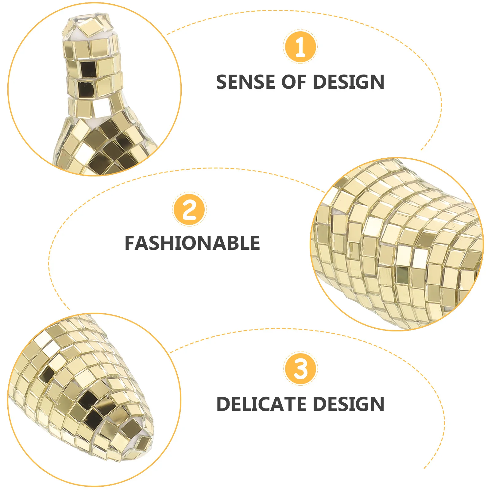 

Stylish Mirror Banana Ornament for Disco Party Reflective Table Decor Home Decoration Fruit Photo Prop Supply