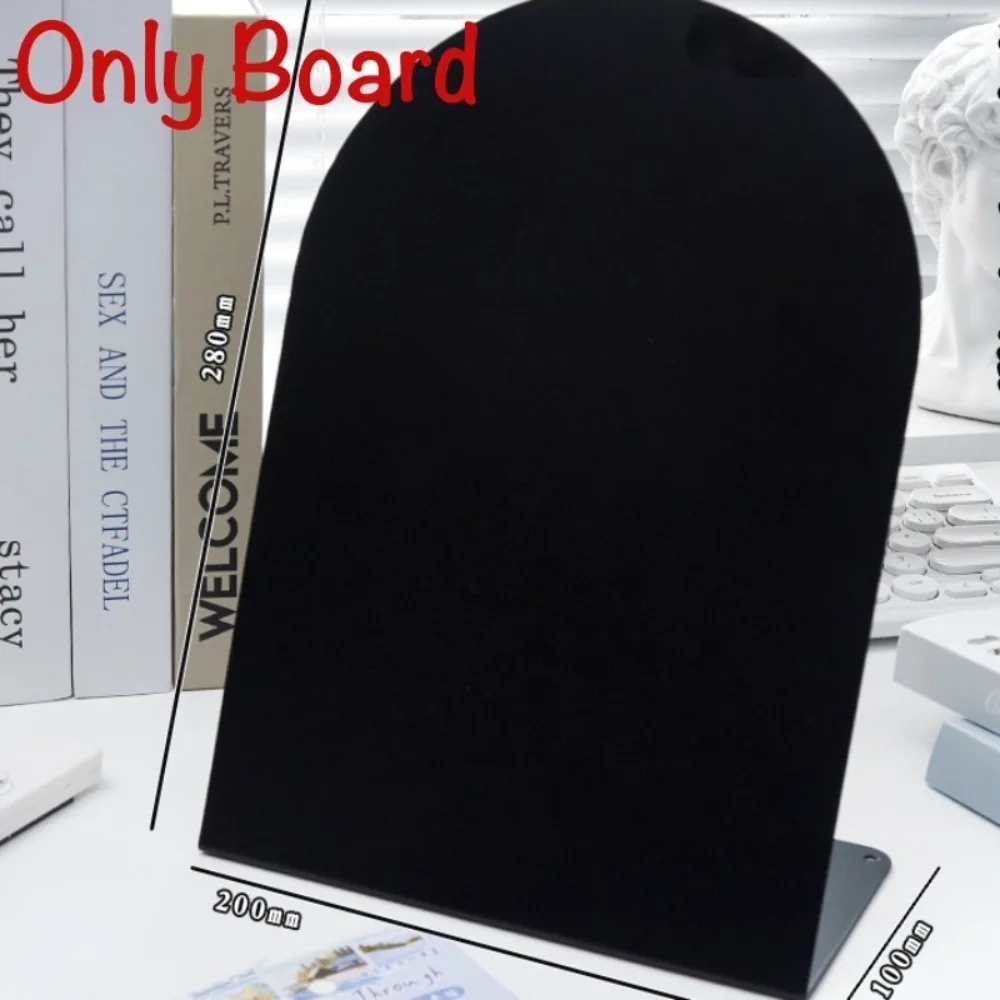 

Metal Desktop Message Board Standing Plates Ornament Large Capacity Message Board Decorative Handwritten