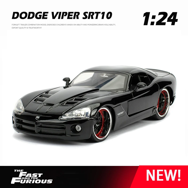 

1:24 Dodge Viper SRT10 игрушечный автомобиль из сплава Литые и игрушечные автомобили модель автомобиля Миниатюрная модель автомобиля в масштабе игрушки для детей Z29