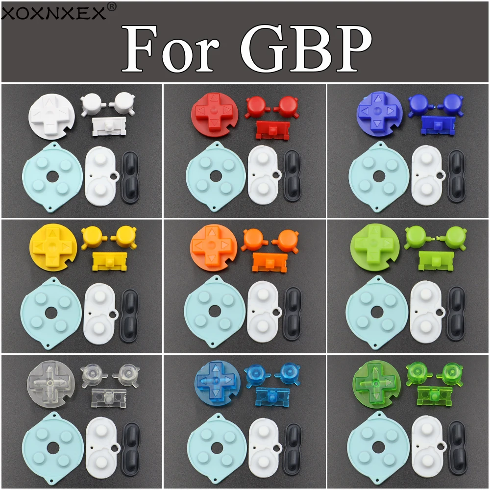 2Set For GBP Rubber Conductive Buttons A B D Pads Power On Off Buttons Keypads For GBP