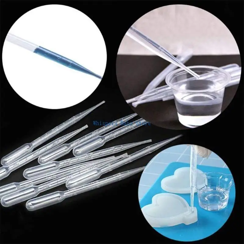 

U90E 35 Pcs Resin Mold Tools Wooden Popsicle Stir Sticks Disposable Finger Cots