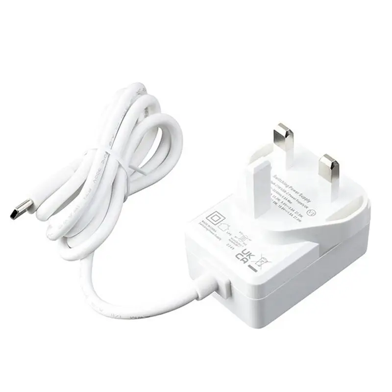 Stylish-For Raspberry Pi Generation 5 27W USB Type-C PD Power Supply USB-C Interface Multi-Function Power Supply With UK Plug Du