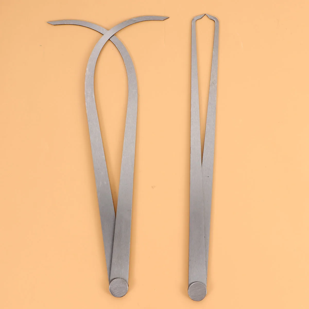 

2Pcs Caliper Set Precise Locking Measuring Tool Durable Rust Resistant High Hardness Steel Distance Gauge