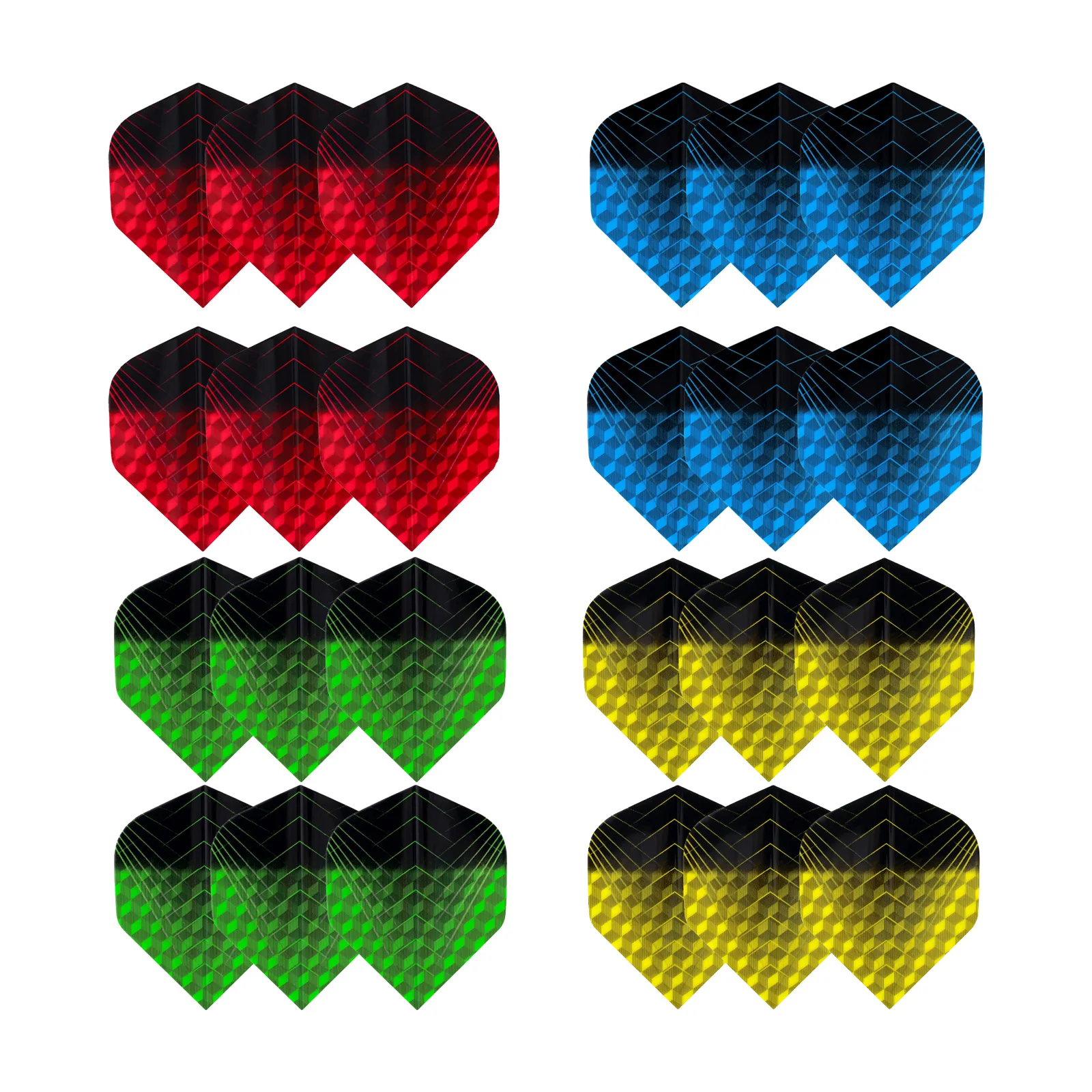 

Huanqu 6-Piece Dart Tail Fins, Available in 4 Colors, Dart Accessories, Replacement Fins, Suitable for All Dart Players