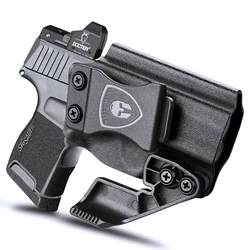 Kabura WARRIORLAND IWB Kydex do Sig Sauer P365 SAS P365X P365XL 9mm pistolet z wycięciem optyki | Z pazurami prawa ręka