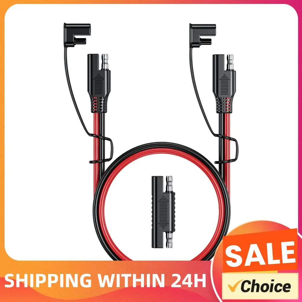 

Кабель для зарядки аккумулятора SAE-SAE 12В-36В, автомобильный удлинительный кабель, водонепроницаемый, с быстрым подключением, для солнечных батарей и автомобильных аккумуляторов