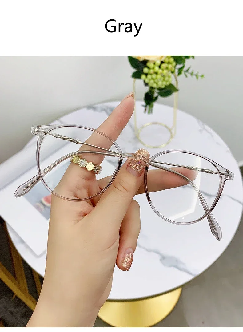 Neue Retro Katzenauge Rahmen Lesespiegel Myopie Rahmen für Männer und Frauen Oval Frühling Bein Optische Rahmen Mode Gläser oculos – Detail 10