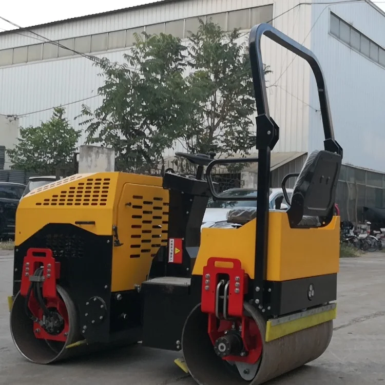 Manufacturer Factory Price THD1000 Mini Low Fuel Concrete Road Roller Hydraulic Roller Compactor for Exporting