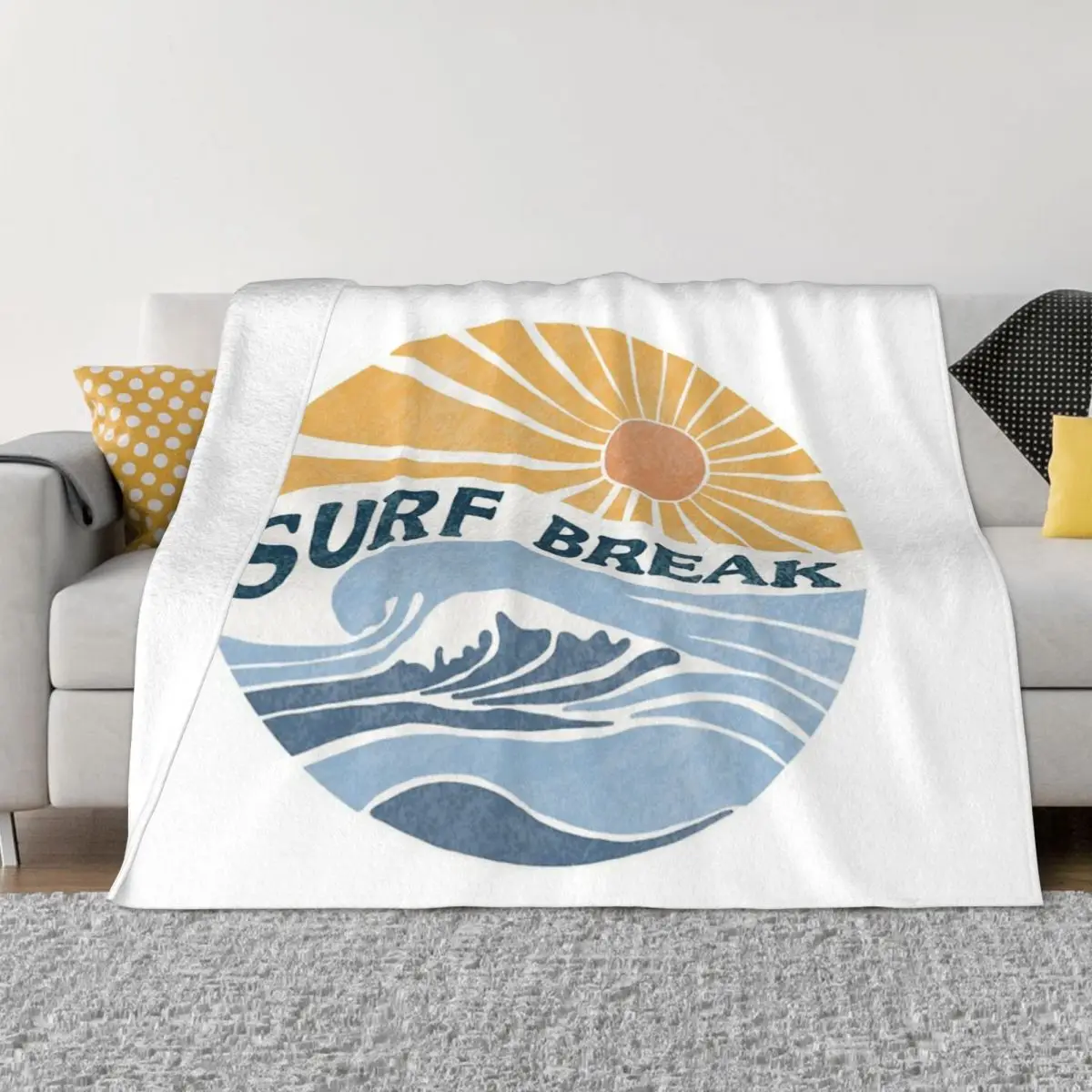 Surf Break Quilt Blanket Blankets & Throws Custom Blanket Personalized Throw Blanket