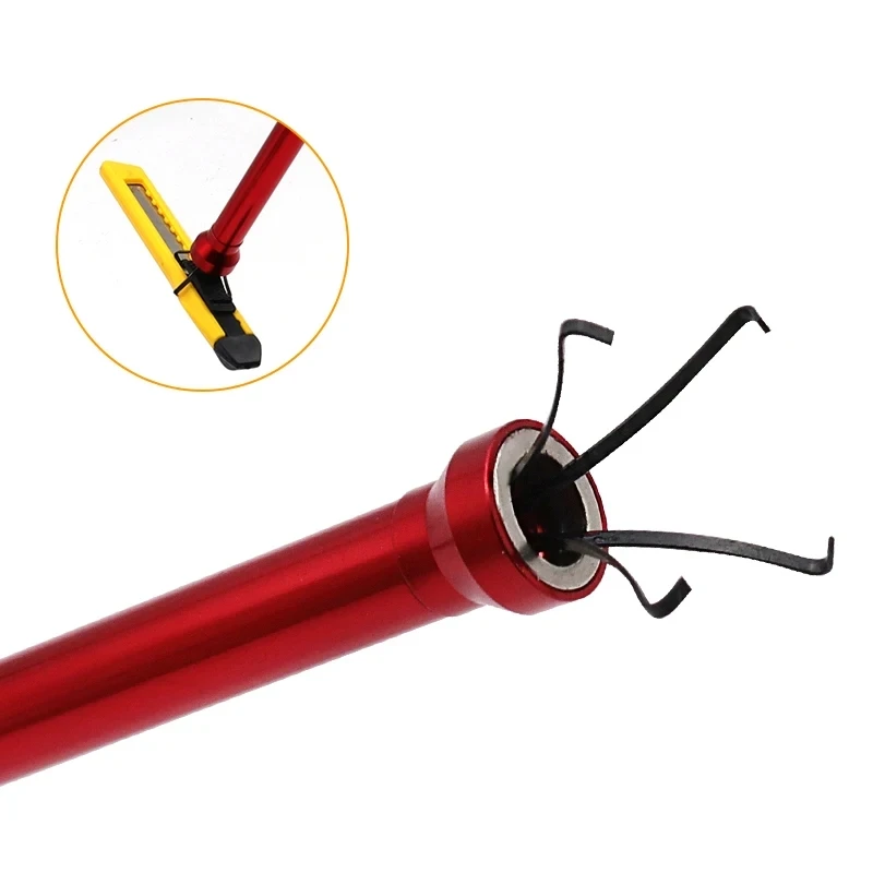 Imagem -02 - Flexível Pick up Tool Long Spring Grip Magnet Garra Home Toilet Gadget Limpeza de Esgoto Peça