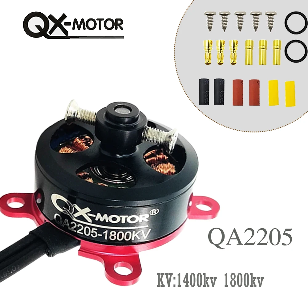 QX-MOTOR 2-3s มอเตอร์ไร้แปรง QA2205/2204 1400kv 1800kv CW CCW สําหรับ F3P RC เครื่องบินปีกคงที่