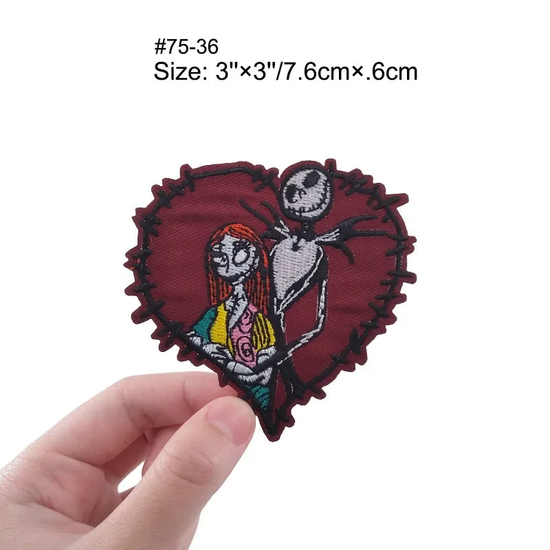 Disney The Nightmare Before Christmas Patch Embroidered Patches For Clothing Iron On Patches On Clothes Patch DIY Garment Decor