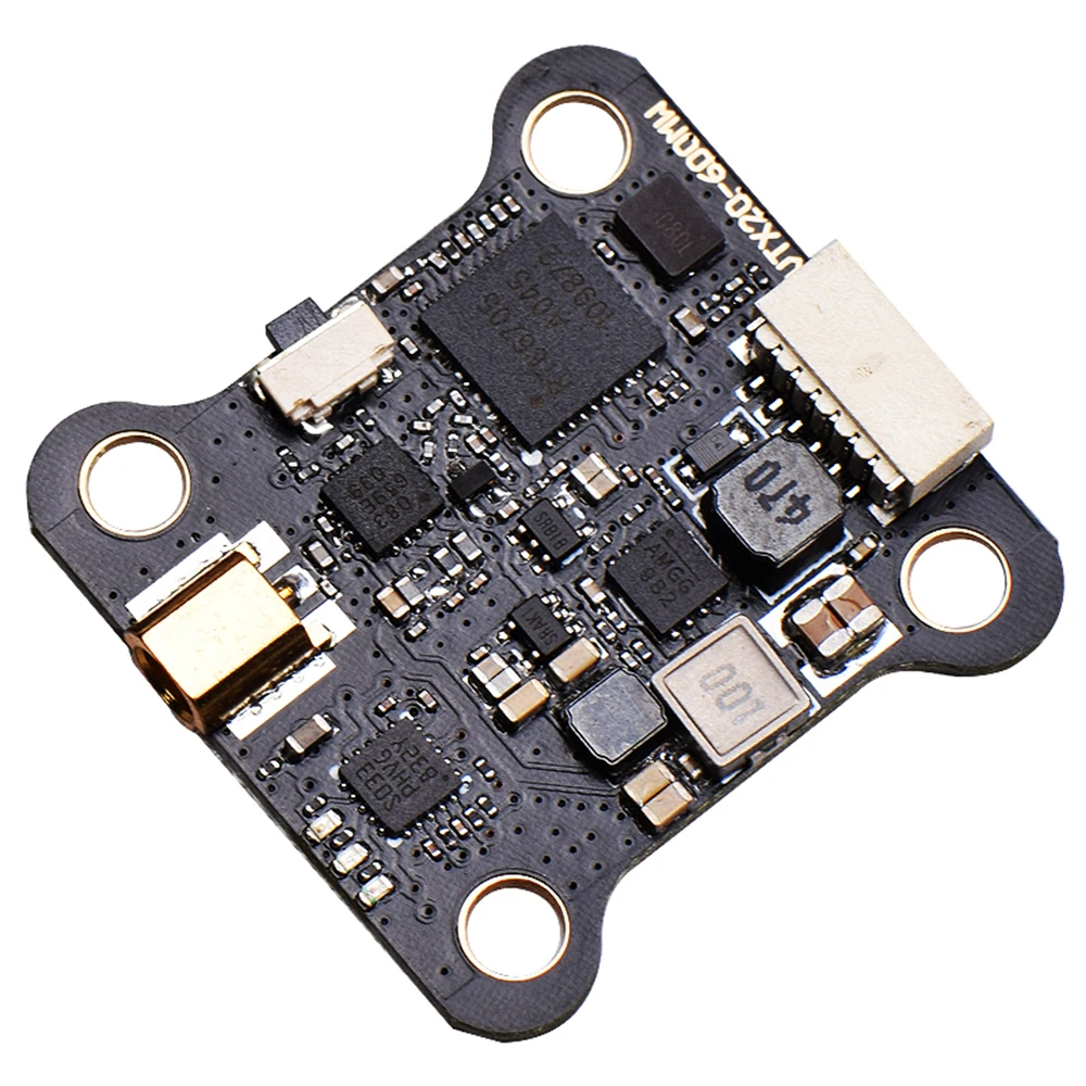 JHEMCU VTX20-600 5.8G 40CH PitMode 25mW 100mW 200mW 400mW 600mW Adjustable VTX IRC Tuning 7-26V 20X20mm for RC FPV Racing Cars