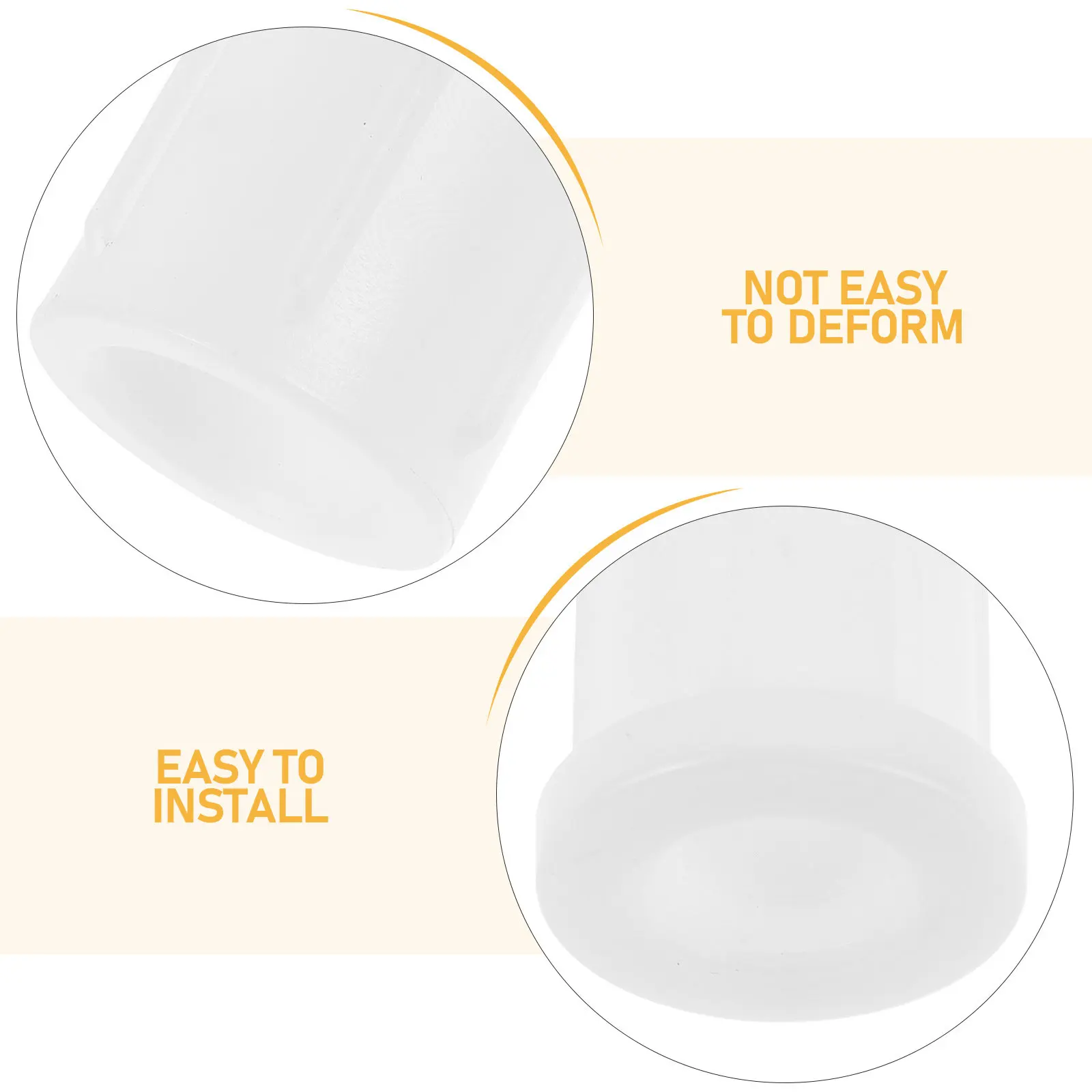 2Pcs Marine Seat Rod Adapter Bushing High Strength Plastic Boat Seat Pedestal Insert Replacement Mounting 2.56x1.38 Inch