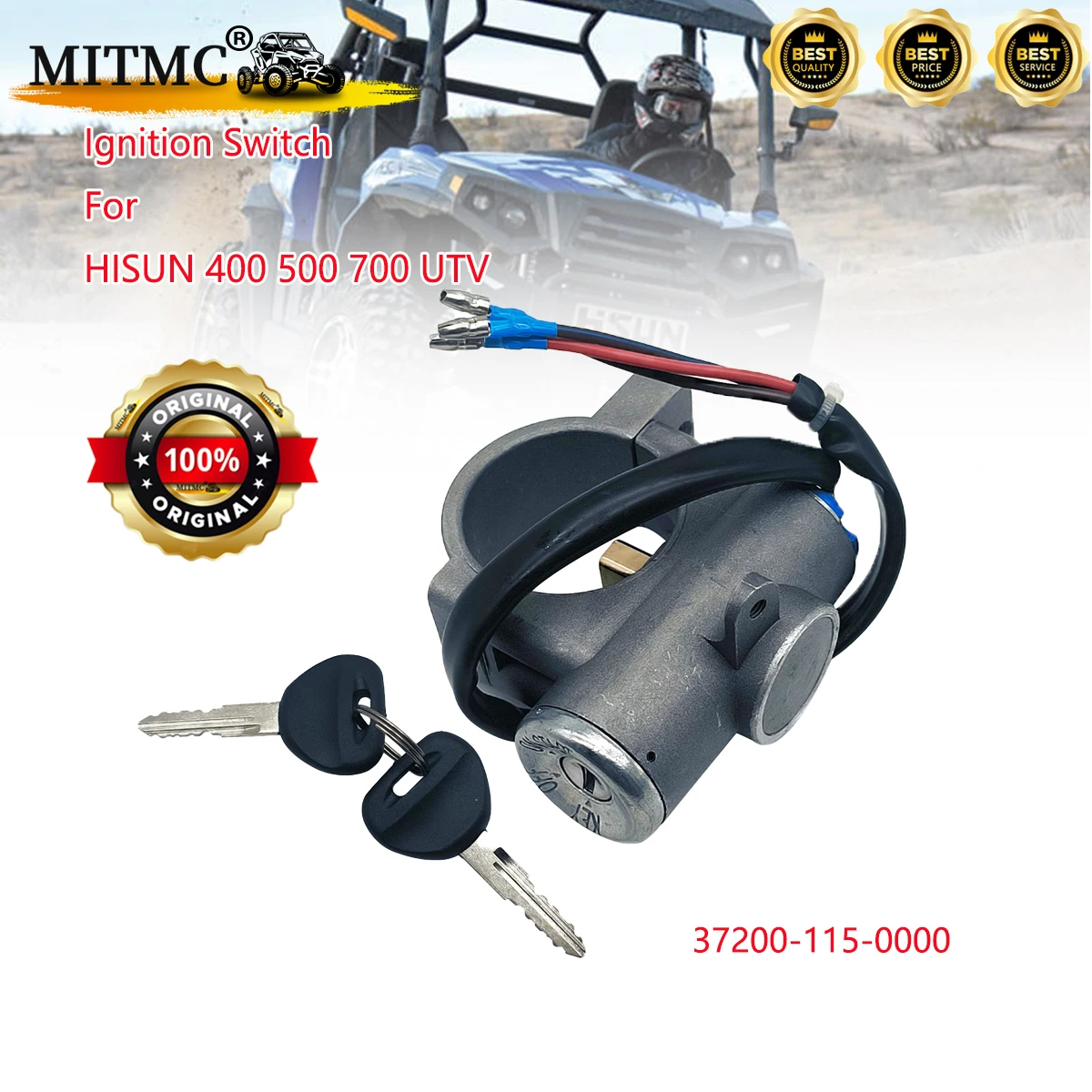

Original Ignition Switch For HISUN MSU Massimo Alligator 400 500 700 800 OFH 500 Coleman Outfitter 700 UTV 37200-115-0000